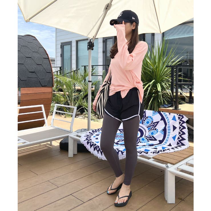 接触冷感素材でUVカット96％以上！サイドスリットトップス/ラッシュガード | futier land | 詳細画像33 