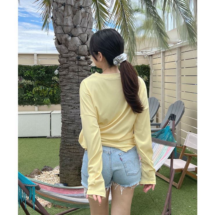 接触冷感素材でUVカット96％以上！サイドスリットトップス/ラッシュガード | futier land | 詳細画像41 