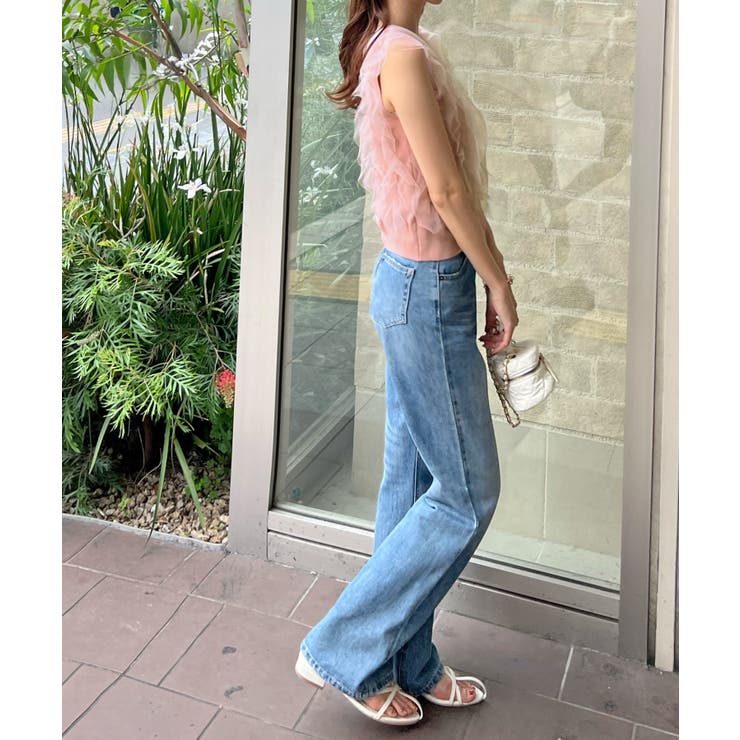 サマーニットで快適に。パールボタンチュールトップス | futier land | 詳細画像22 