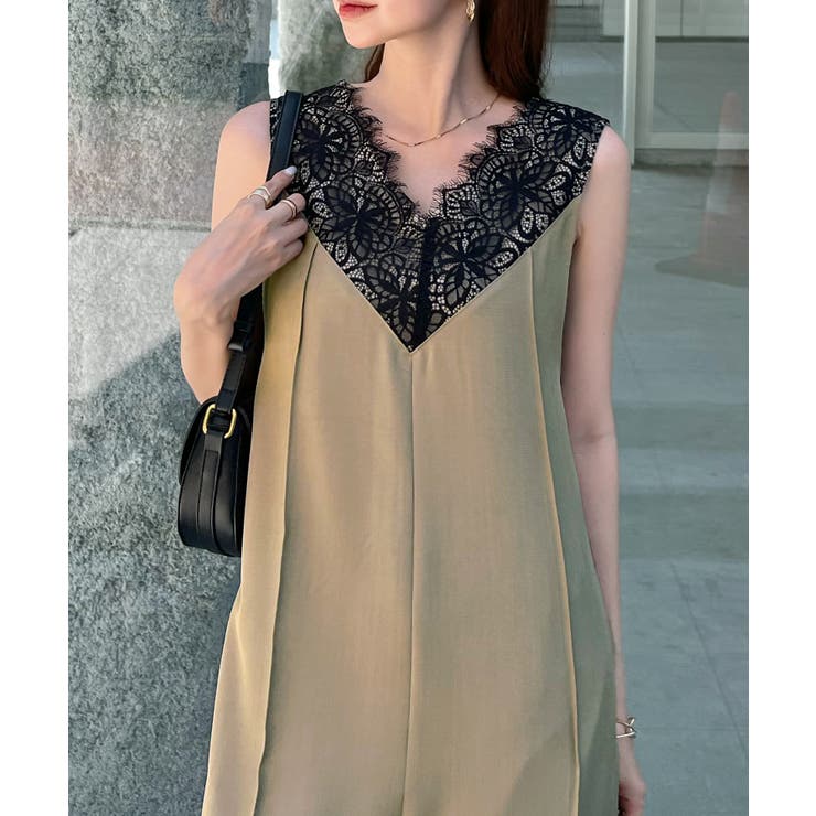 【オケージョン対応】大人な高見え。レースドッキングオールインワン | futier land | 詳細画像21 