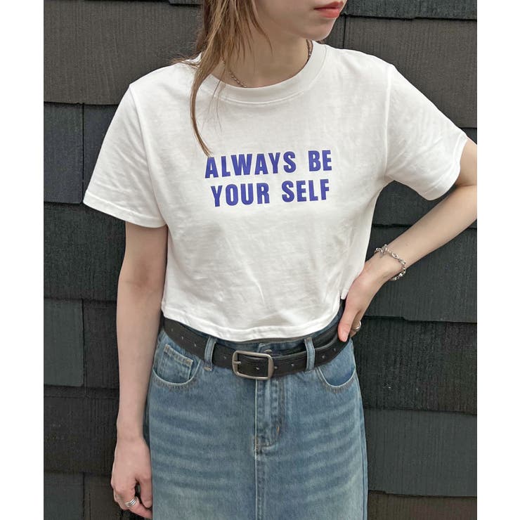 ホワイト(ショート) | 《ABYSアビス》選べる丈感で自由に楽しむ。ロゴプリントTシャツ | futier land