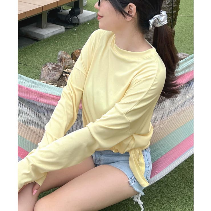 接触冷感素材でUVカット96％以上！サイドスリットトップス/ラッシュガード | futier land | 詳細画像37 