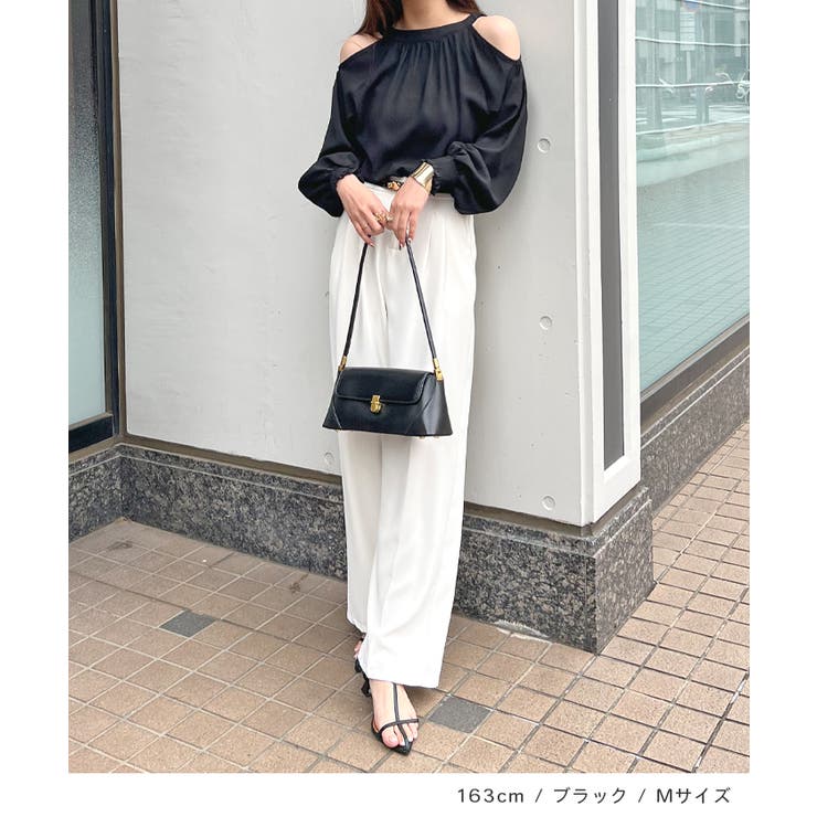 大人の色香漂い。ホルターネックオープンショルダーブラウス | futier land | 詳細画像7 