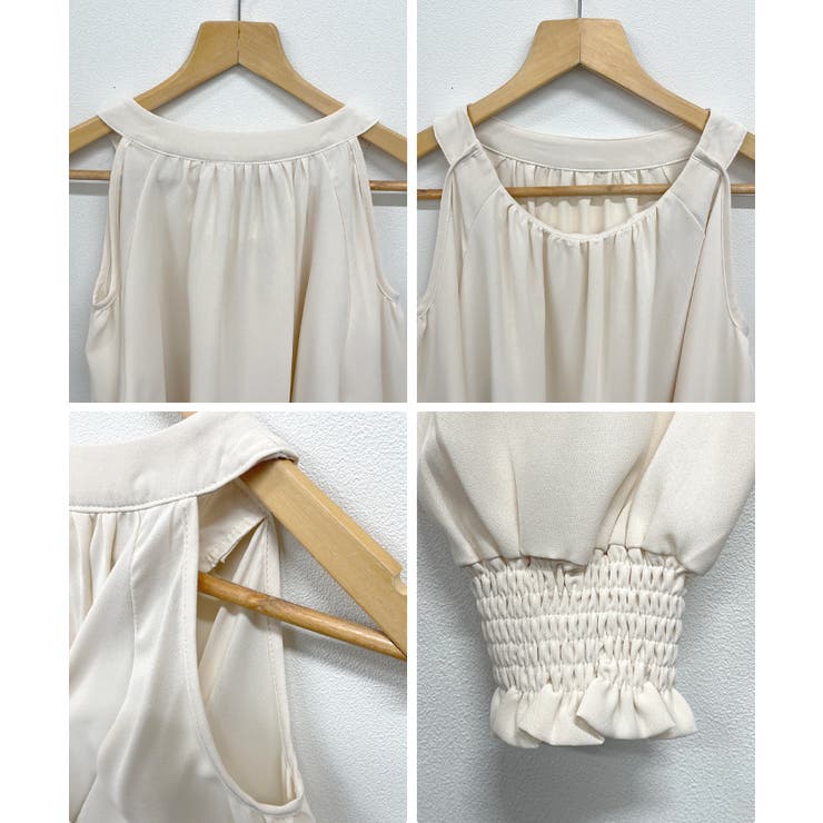 大人の色香漂い。ホルターネックオープンショルダーブラウス | futier land | 詳細画像8 