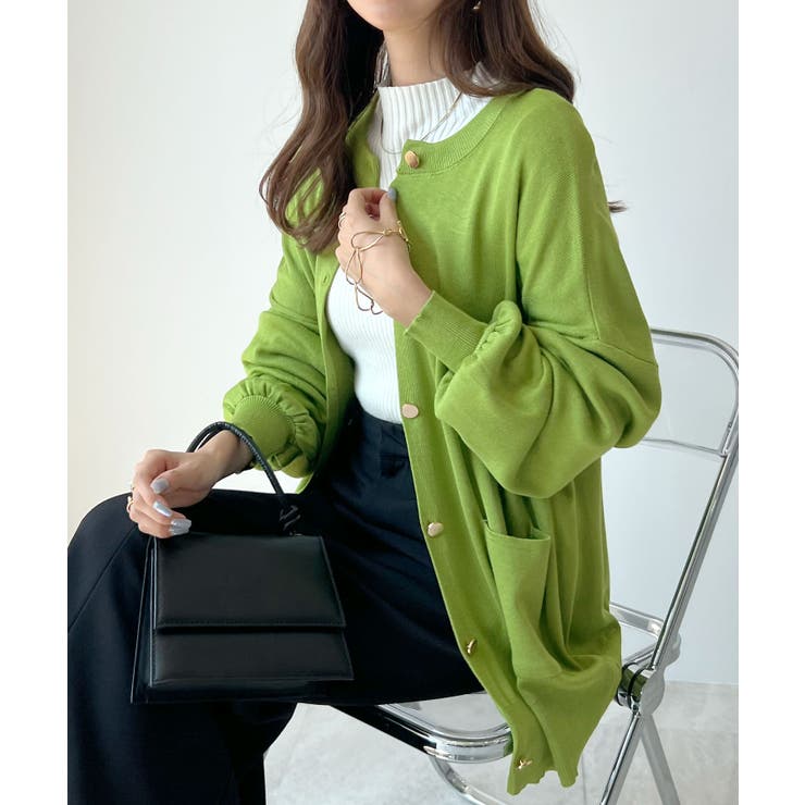 モチっと触感！気持ちの良いモチモチBIGニットカーディガン | futier land | 詳細画像16 