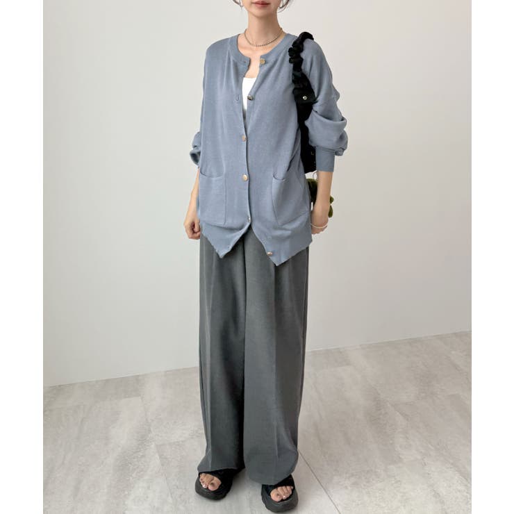 モチっと触感！気持ちの良いモチモチBIGニットカーディガン | futier land | 詳細画像34 