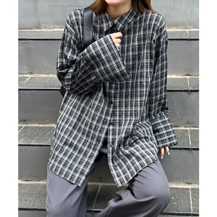 《ABYSアビス》ゆるっと羽織って即こなれ。マドラスチェックビックカフスシャツ | futier land | 詳細画像17 