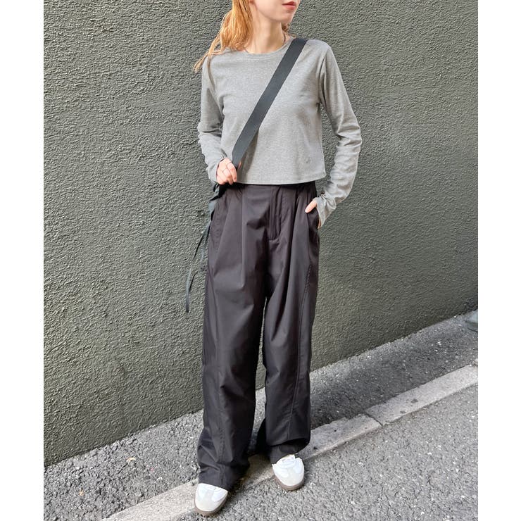 ワンポイントでさりげなく。ワンポイント刺繍クルーネックロンT | futier land | 詳細画像23 