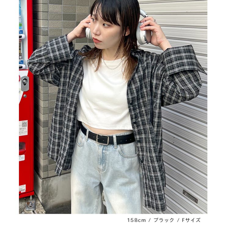 《ABYSアビス》ゆるっと羽織って即こなれ。マドラスチェックビックカフスシャツ | futier land | 詳細画像6 
