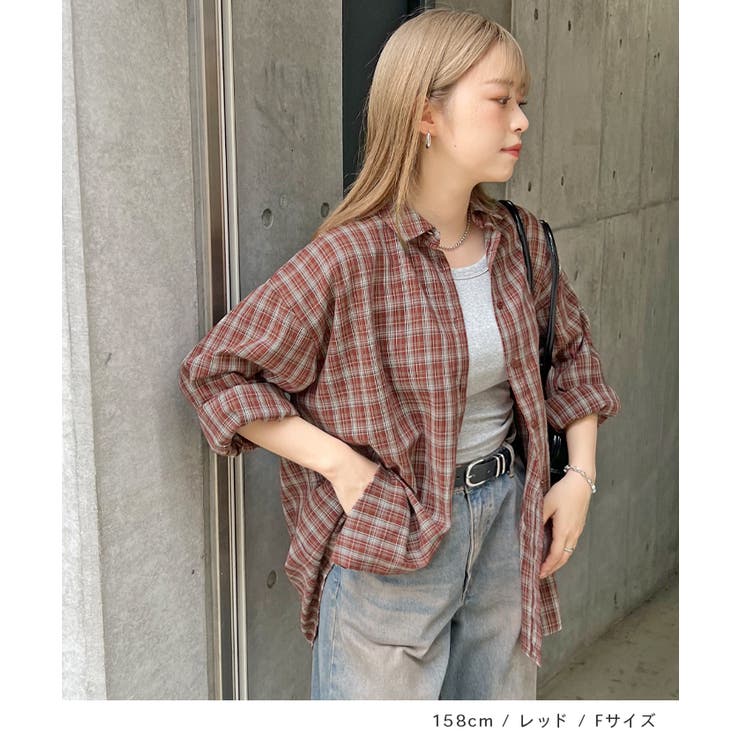 《ABYSアビス》ゆるっと羽織って即こなれ。マドラスチェックビックカフスシャツ | futier land | 詳細画像8 