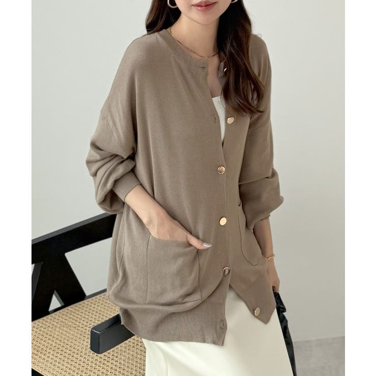 *Future カーディガン SLY | FRONT BUTTON CRASH カーディガン (カーディガン ) |SHEL