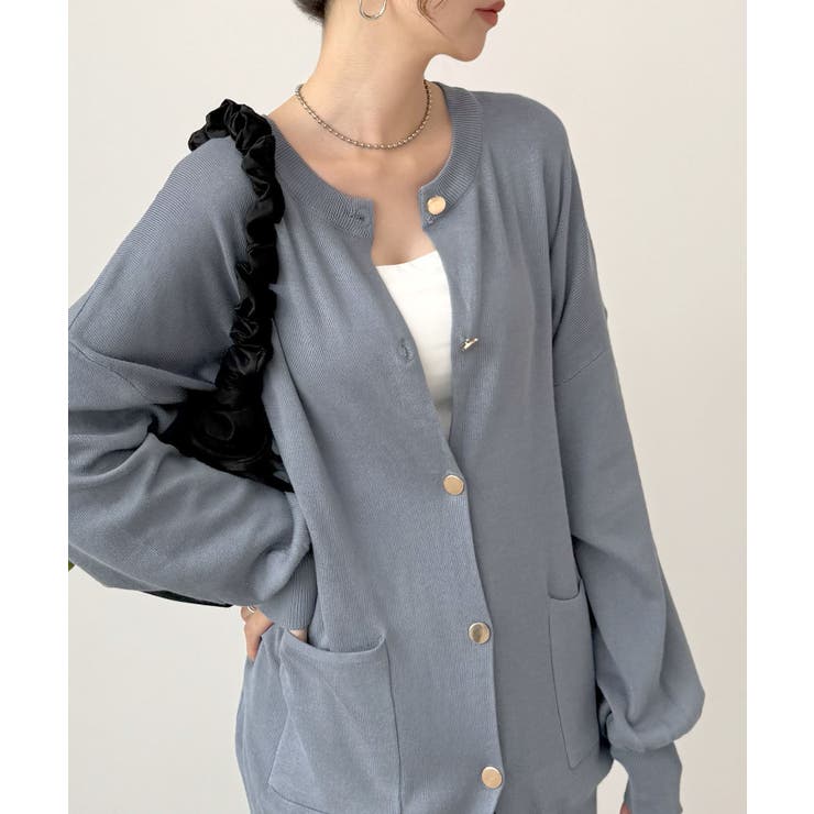 モチっと触感！気持ちの良いモチモチBIGニットカーディガン | futier land | 詳細画像30 