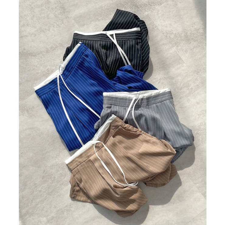 《ABYSアビス》チラ見せお洒落！レイヤード風ストライプパンツ | futier land | 詳細画像36 