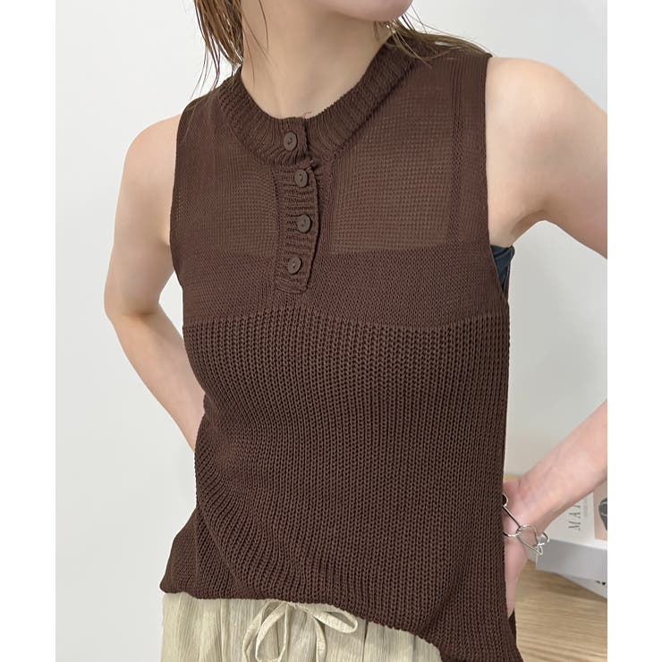 《ABYSアビス》ヘンリーサマーニットタンクトップ | futier land | 詳細画像1 