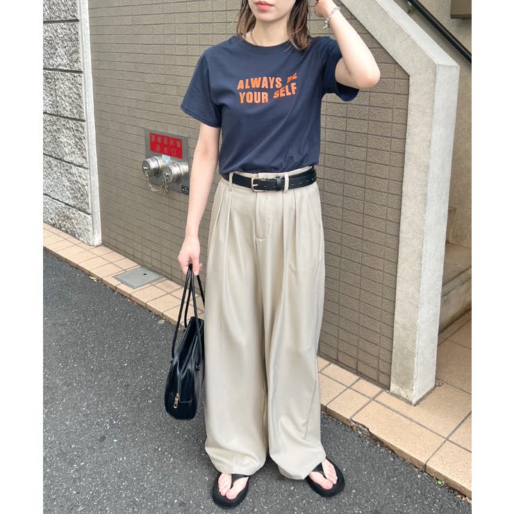 ゆるっと楽ちん。ツータックワイドストレートスラックス/ロング丈 | futier land | 詳細画像29 