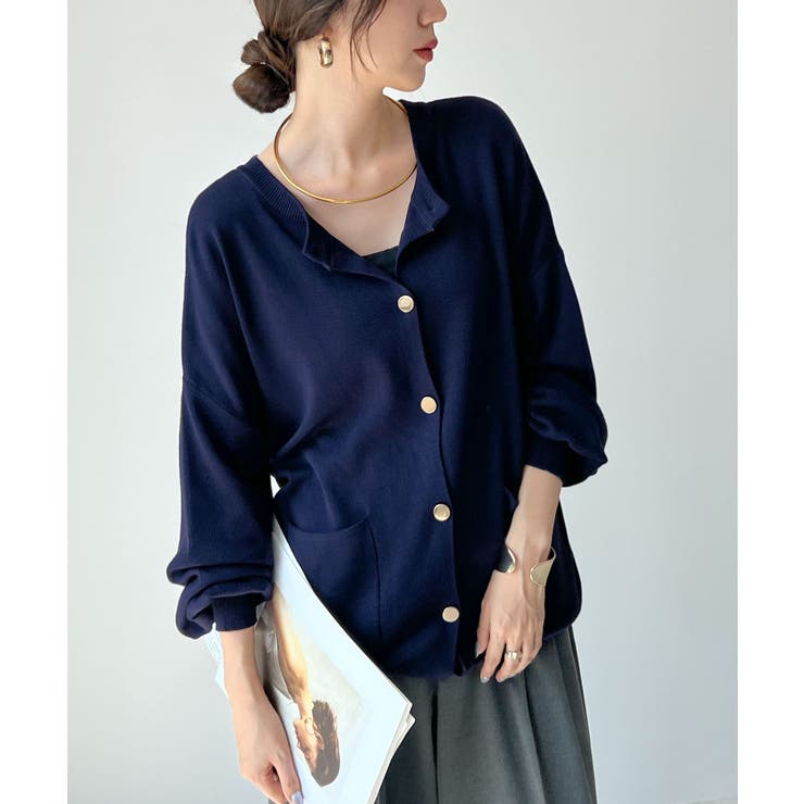 モチっと触感！気持ちの良いモチモチBIGニットカーディガン | futier land | 詳細画像49 