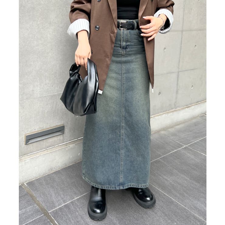 《ABYS》一年中活躍、万能デニム。バックスリットデニムロングスカート | futier land | 詳細画像25 