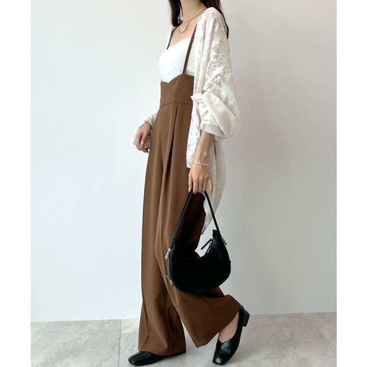 RED CHOP WORKSハイウエストウォームサロペット　美品　未使用品 RED CHOP WORKS(レッドチョップワークス) リネンボタン