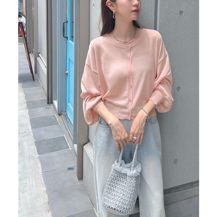 スタイリッシュな着こなし。コンパクトシアーカーディガン | futier land | 詳細画像17 