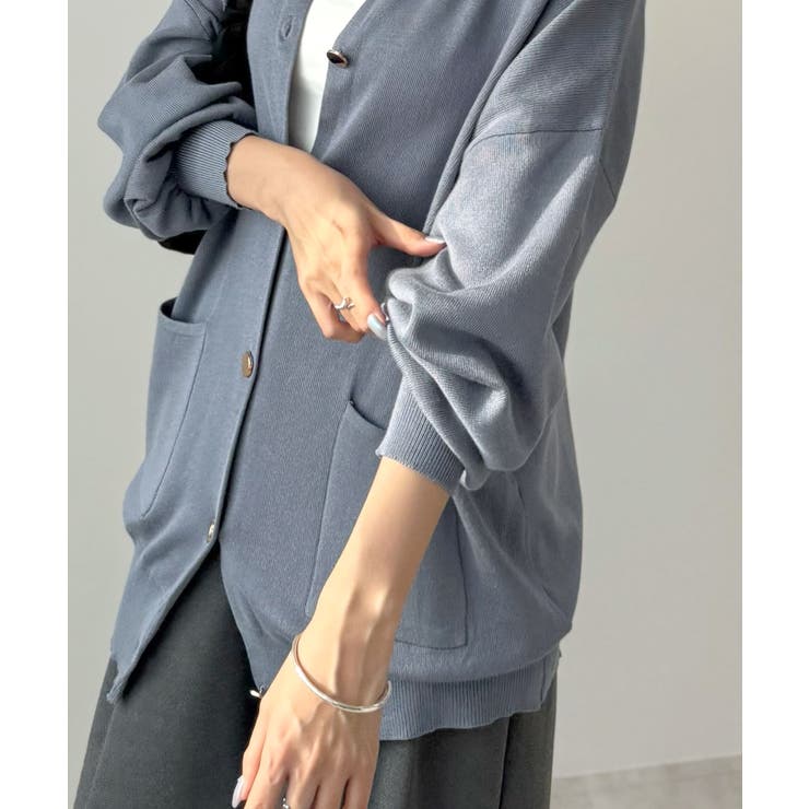 モチっと触感！気持ちの良いモチモチBIGニットカーディガン | futier land | 詳細画像27 