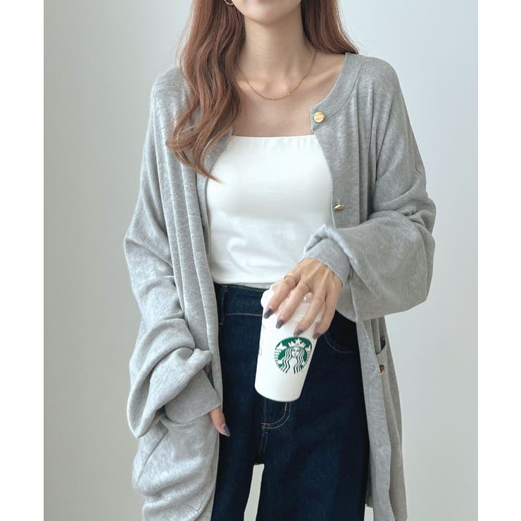 モチっと触感！気持ちの良いモチモチBIGニットカーディガン | futier land | 詳細画像38 