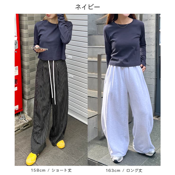 ワンポイントでさりげなく。ワンポイント刺繍クルーネックロンT | futier land | 詳細画像9 