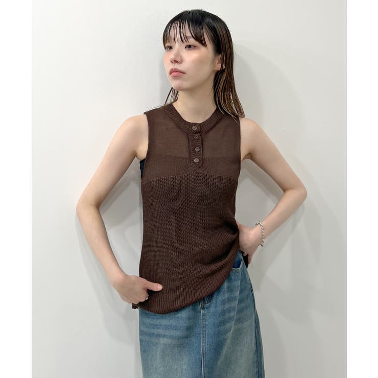 《ABYSアビス》ヘンリーサマーニットタンクトップ | futier land | 詳細画像36 