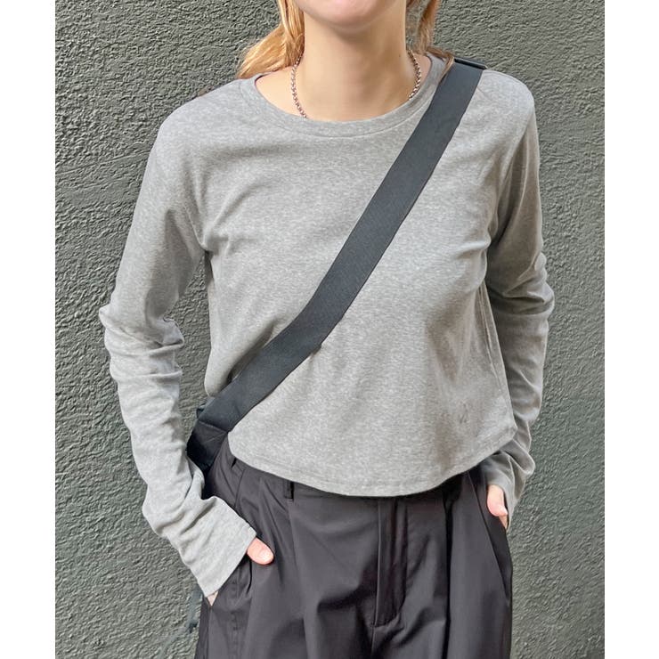 ワンポイントでさりげなく。ワンポイント刺繍クルーネックロンT | futier land | 詳細画像22 