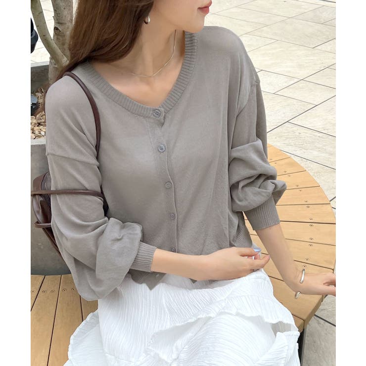 スタイリッシュな着こなし。コンパクトシアーカーディガン | futier land | 詳細画像56 