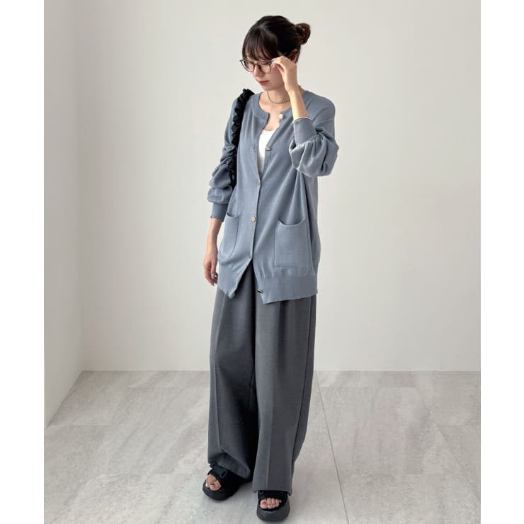 モチっと触感！気持ちの良いモチモチBIGニットカーディガン | futier land | 詳細画像29 