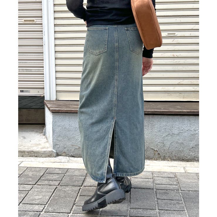 《ABYS》一年中活躍、万能デニム。バックスリットデニムロングスカート | futier land | 詳細画像17 