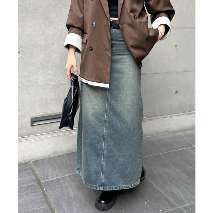 《ABYS》一年中活躍、万能デニム。バックスリットデニムロングスカート | futier land | 詳細画像28 