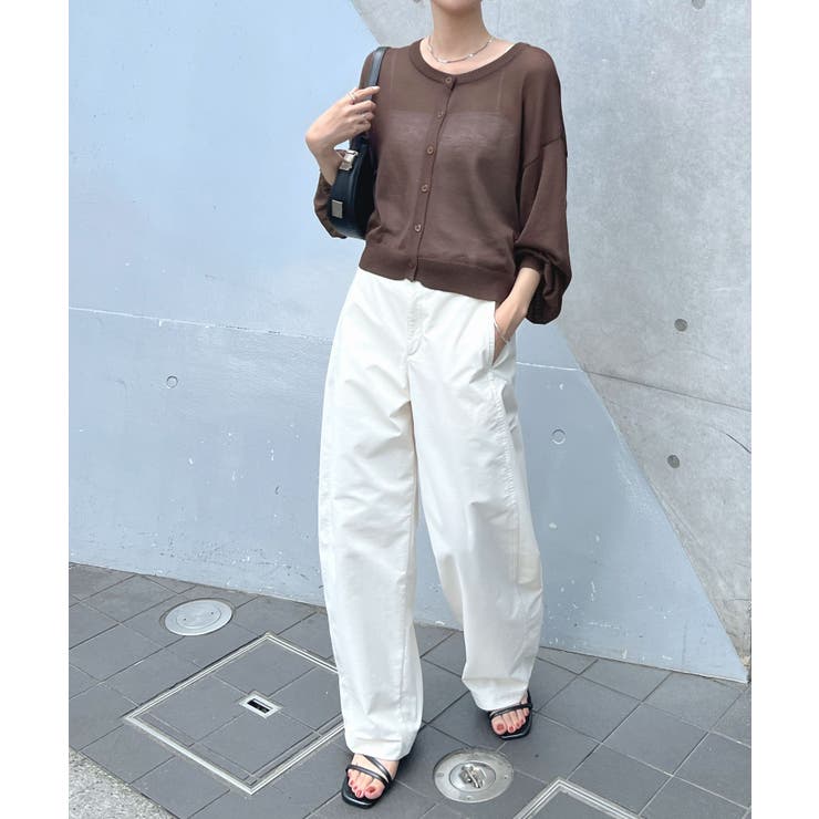 スタイリッシュな着こなし。コンパクトシアーカーディガン | futier land | 詳細画像15 