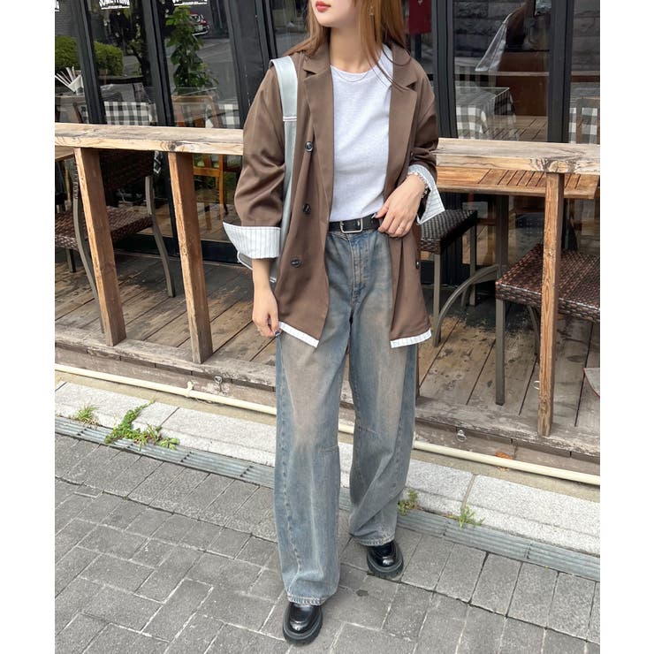 ワンポイントでさりげなく。ワンポイント刺繍クルーネックロンT | futier land | 詳細画像18 