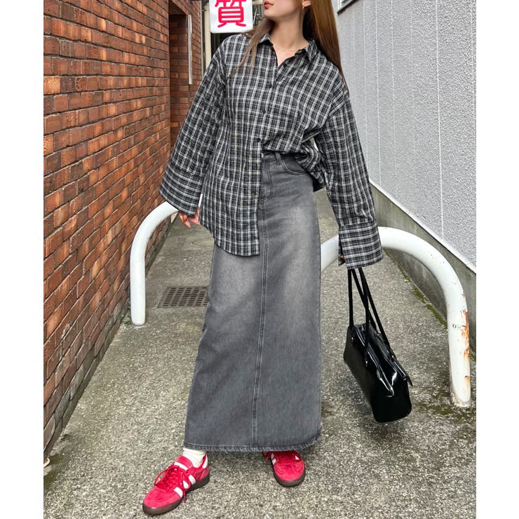 《ABYS》一年中活躍、万能デニム。バックスリットデニムロングスカート | futier land | 詳細画像15 