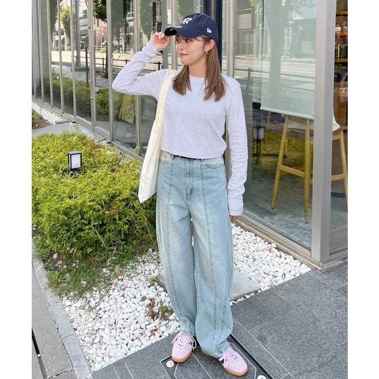 ワンポイントでさりげなく。ワンポイント刺繍クルーネックロンT | futier land | 詳細画像27 