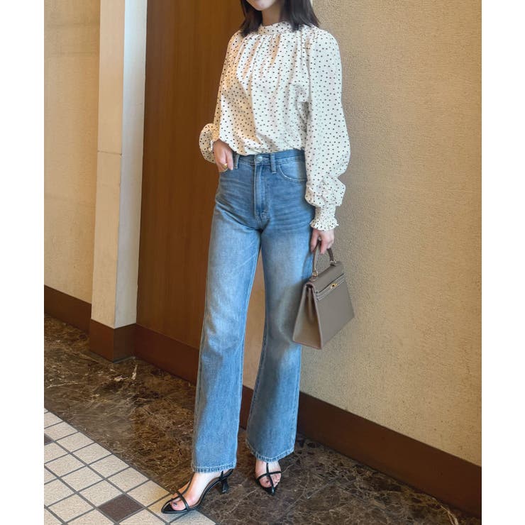 大人ブラウスの抜け感。ハイネックバルーンスリーブブラウス | futier land | 詳細画像50 