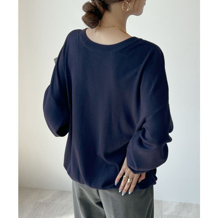 モチっと触感！気持ちの良いモチモチBIGニットカーディガン | futier land | 詳細画像47 