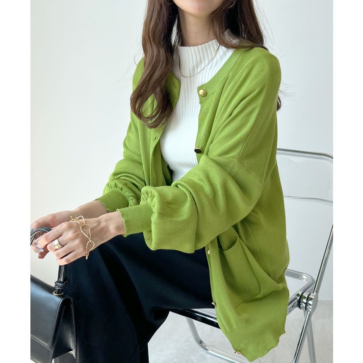 モチっと触感！気持ちの良いモチモチBIGニットカーディガン | futier land | 詳細画像17 