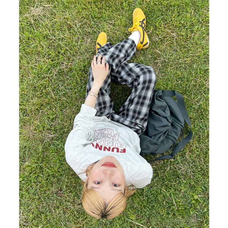 《ABYS》1枚で映える存在感ロングT。 FUNNYロゴプリント長袖Tシャツ | futier land | 詳細画像12 