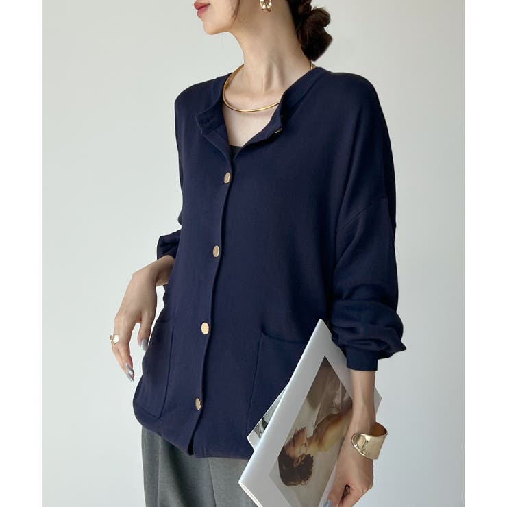 モチっと触感！気持ちの良いモチモチBIGニットカーディガン | futier land | 詳細画像44 