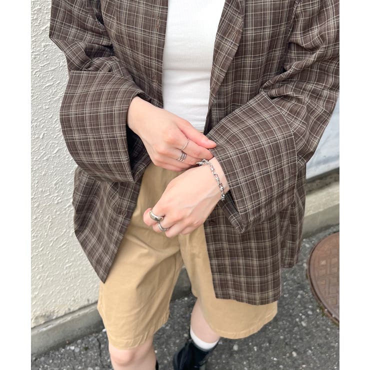 《ABYSアビス》ゆるっと羽織って即こなれ。マドラスチェックビックカフスシャツ | futier land | 詳細画像20 