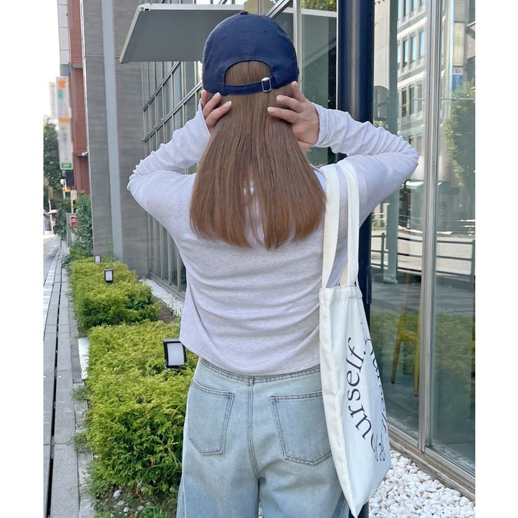 ワンポイントでさりげなく。ワンポイント刺繍クルーネックロンT | futier land | 詳細画像28 