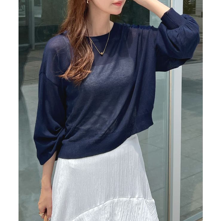 スタイリッシュな着こなし。コンパクトシアーカーディガン | futier land | 詳細画像23 