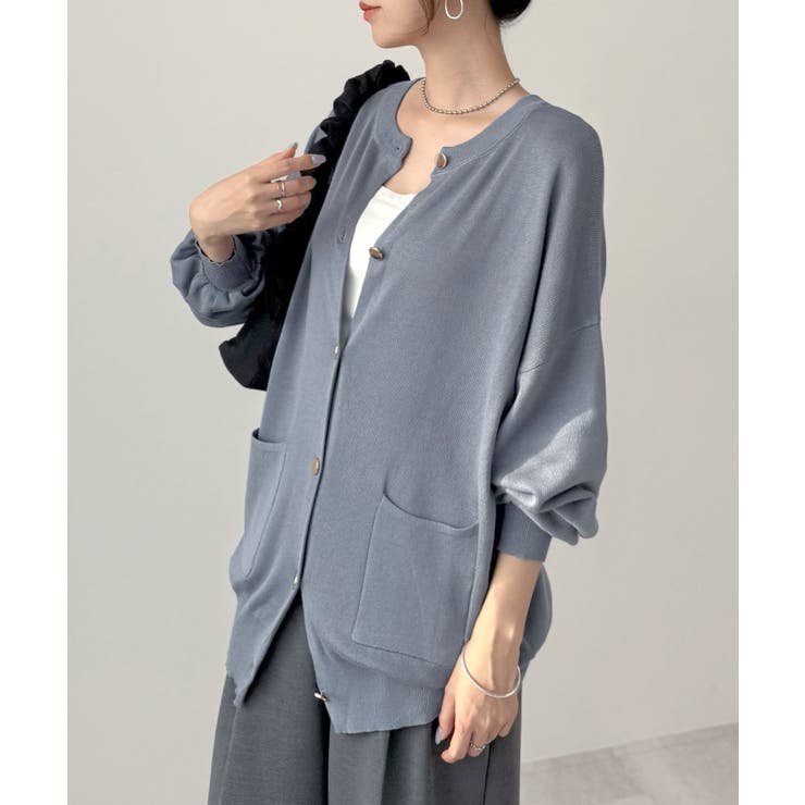 モチっと触感！気持ちの良いモチモチBIGニットカーディガン | futier land | 詳細画像32 