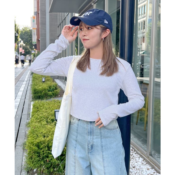 ワンポイントでさりげなく。ワンポイント刺繍クルーネックロンT | futier land | 詳細画像26 