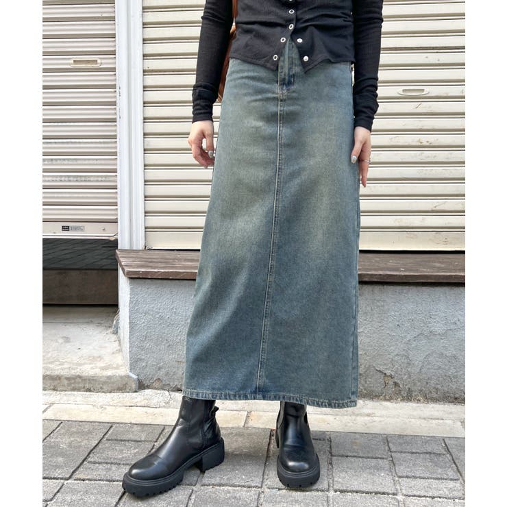 《ABYS》一年中活躍、万能デニム。バックスリットデニムロングスカート | futier land | 詳細画像18 
