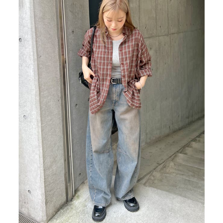 《ABYSアビス》ゆるっと羽織って即こなれ。マドラスチェックビックカフスシャツ | futier land | 詳細画像33 