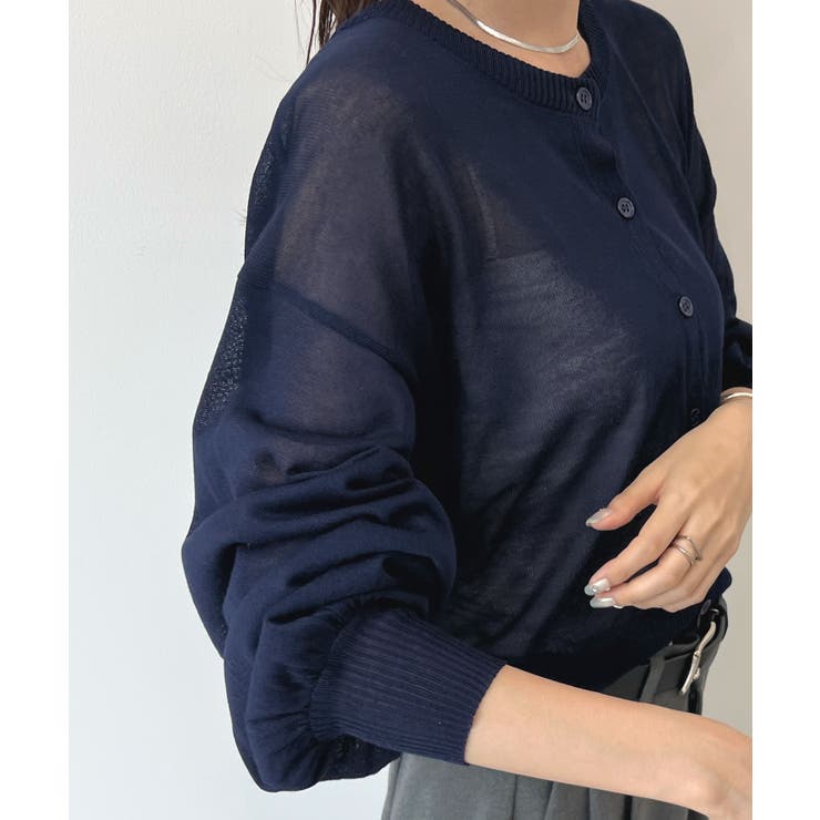 スタイリッシュな着こなし。コンパクトシアーカーディガン | futier land | 詳細画像27 