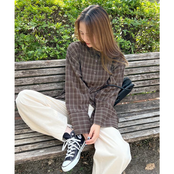 《ABYSアビス》ゆるっと羽織って即こなれ。マドラスチェックビックカフスシャツ | futier land | 詳細画像24 